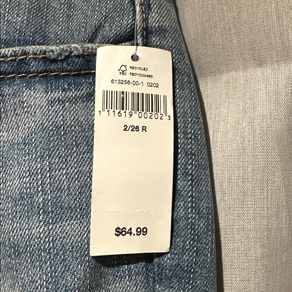 GAP Women's Boyfriend Jeans - Distressed Blue - Picture 2 of 6